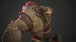 Crystal Golem  Low-poly  3D model
