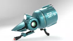 Despicable me shrink ray Gun Vector 3D model