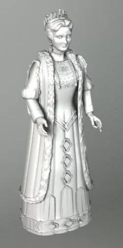 DOLL PUPPET QUEEN 3D model