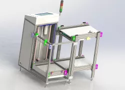 Double cent  lifter  of assembly line 3D model
