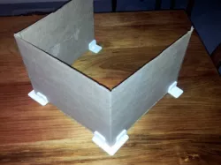 Draft screen stand