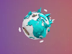 Earth Low Poly Low-poly  3D model
