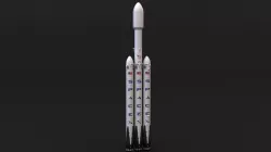 Falcon Heavy 3D model