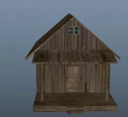 farmer house obj fbx mb ma files Low-poly  3D model