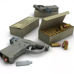 FP-45 Liberator Pistol 3D model