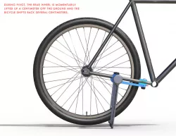 fully automated center stand for bicycle