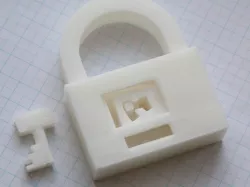 Fully Printable Padlock