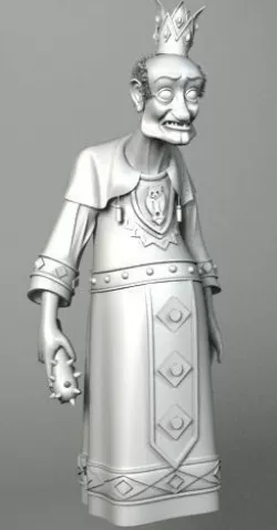 GIANT KING PUPPET 3D model