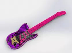 guitar pink cool guitar