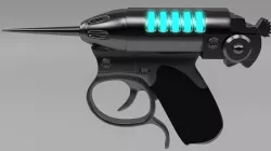 gun thundering man in black Low-poly  3D model