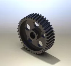 Helical gear wheel