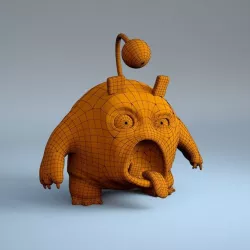 HighPoly - Furry Monster 3D model