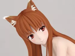 Horo anime girl pose 03 3D model