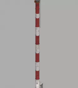 Industrial Chimney - PBR  Game-Ready Low-poly  3D model