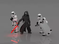 Kylo Ren Stormtroopers Combo 3D models Infinity style Low-poly  3D model