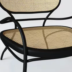 Lehstuhl Low armchair Wood and teak  Wiener GTV Design 3D model