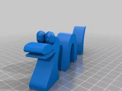 Loch Ness Monster Desk Model with Loch Stand