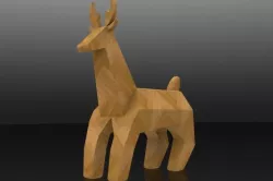 Low Poly Deer Low-poly  3D model