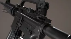 M4A1 - AR15 Assault Rifle Low-poly  3D model