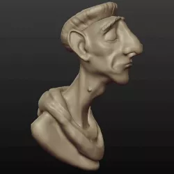 Man bust  3D model