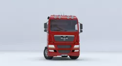 MAN TGX D38 TRUCK -  VR - AR - low-poly - 3d printer models Low-poly  3D model
