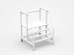 Movable Industrial Staircase Ladder Platform 3D model