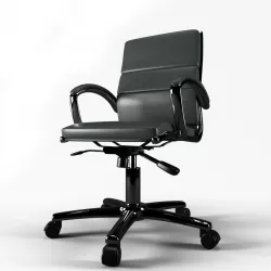 Office Chair 6 Work Smart Black Visitor Office Chair 3D model