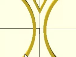 OpenSCAD Burning Man Logo