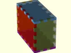 Parametric lasercuttable box joint box