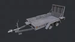 Plant Trailer - Trailer - Vehicle Trailer - Transportation  Low-poly  3D model