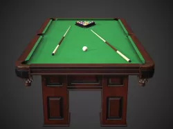 Pool Table Britton Heritage Low-poly  3D model