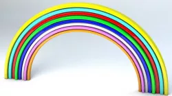 Rainbow Low-poly  3D model