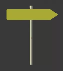 Road Indicator Low-poly  3D model
