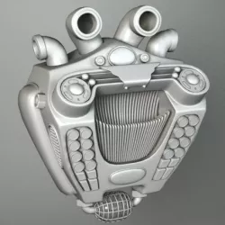 ROBOT MECHANICAL HEART 3D model