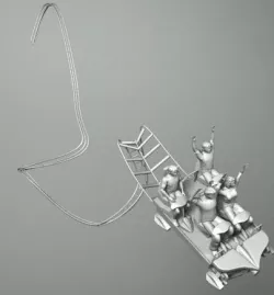 ROLLER COASTER 2 3D model