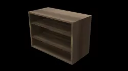 School Classroom Bookshelf Low-poly  3D model