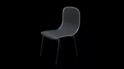 School Classroom Student Chair 1 Low-poly  3D model