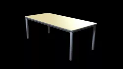 School Classroom Student Desk Low-poly  3D model