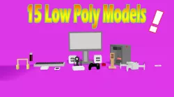 SimplePoly Technological equipments Pack  Low-poly  3D model