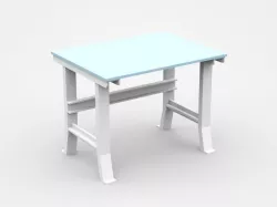 Small Industrial Working Table 3D model