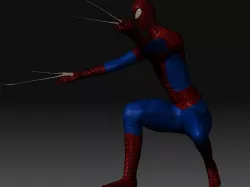 spiderman  Low-poly  3D model