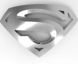 Superman Logo 3D
