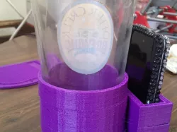 Surface mount cup and phone holder