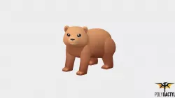 Syla The Bear - Wild Series Low-poly  3D model