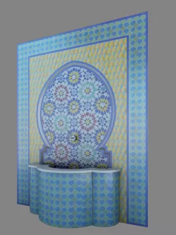 Traditional Moroccan Fountain  3D model