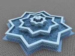 Traditional Moroccan Fountain  3D model
