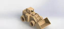 Trator de madeira / Wood tractor