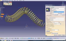 Tutorial: How to get a helix on a spline/curve/polyline in Catia V5 