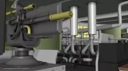 WW1 Mark1 Tank interior 3D model 3D model
