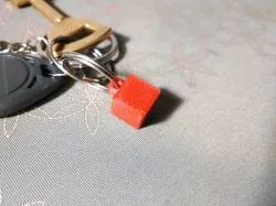 10mm calibration cube keychain